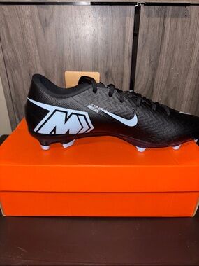 Nike Black Soccer Cleats with White Accents